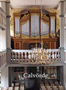 Die historische Orgel in der Ev.-luth. Kirche St. Georg zu Calvrde.